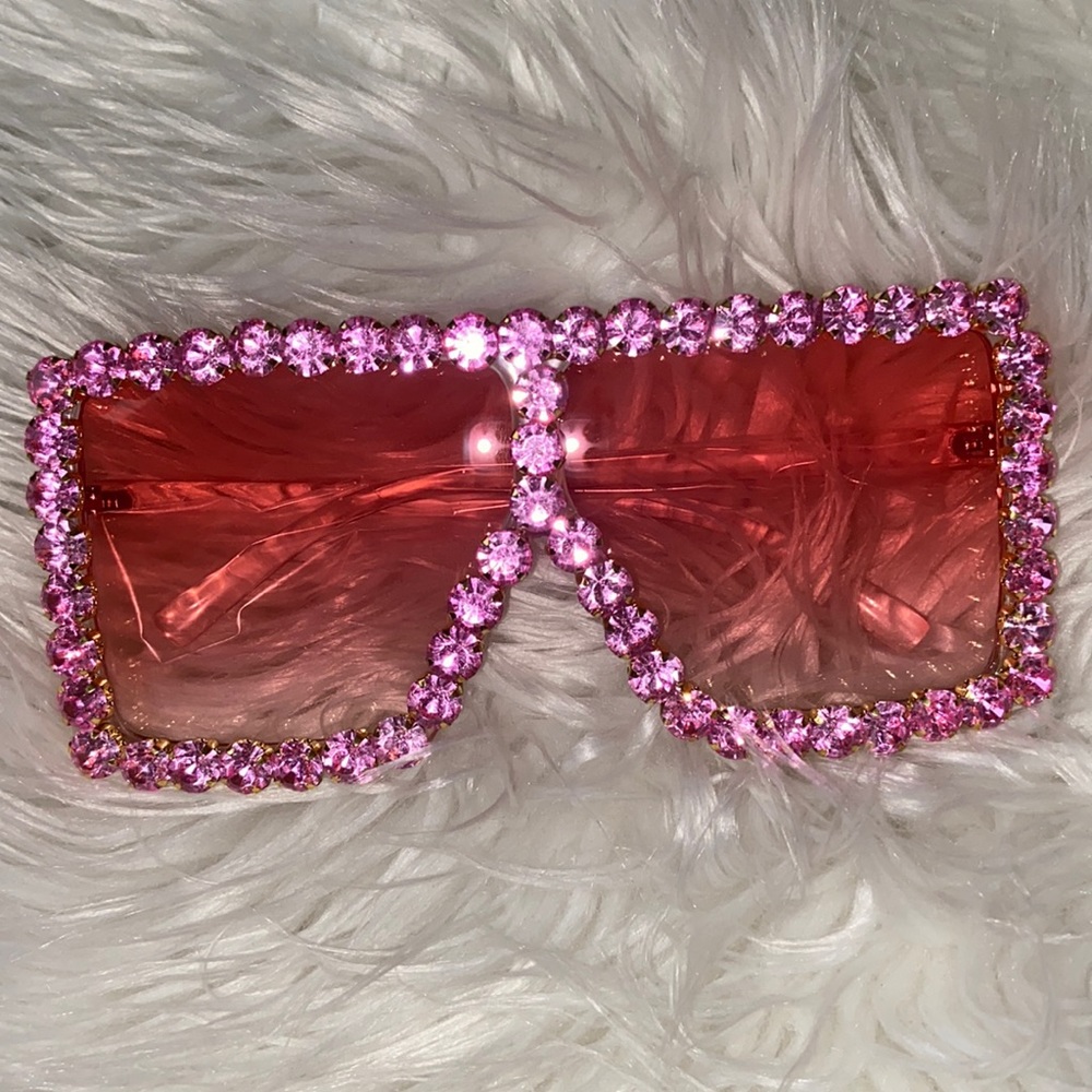 🌷Pink Rhinestones Sunglasses🌷